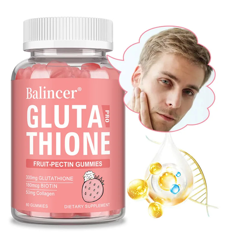 Glutathione Collagen Gummies | Boost Skin & Hair Health