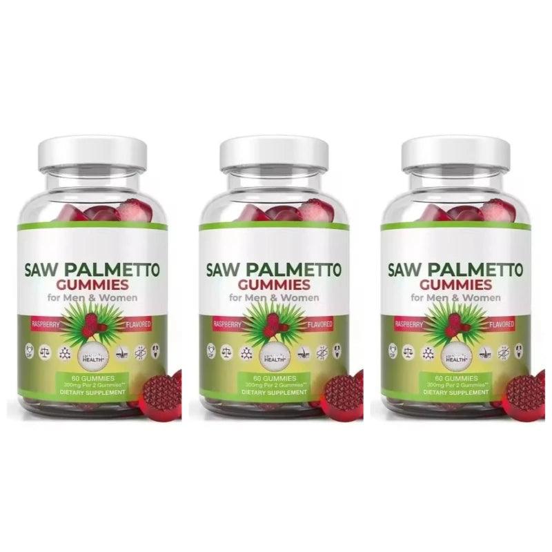 Saw Palmetto Gummies for Hair & Hormone Balance - 60 Count