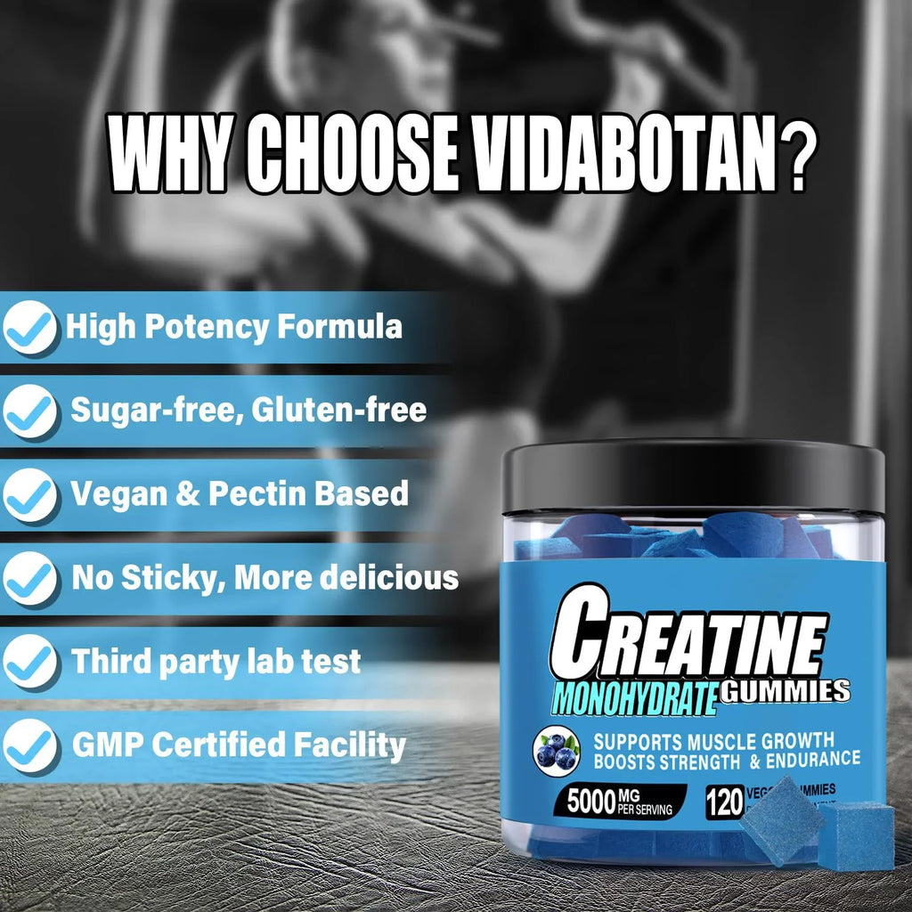 Creatine Monohydrate Gummies for Energy & Muscle Support