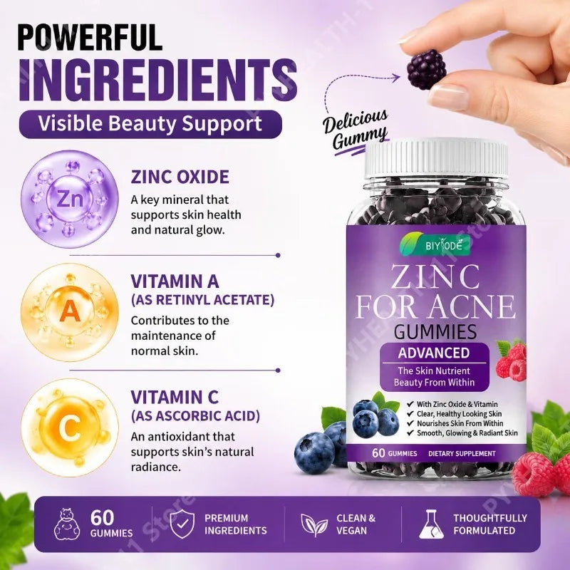 Delicious Zinc Gummies | Immune Support with Vitamins A & C