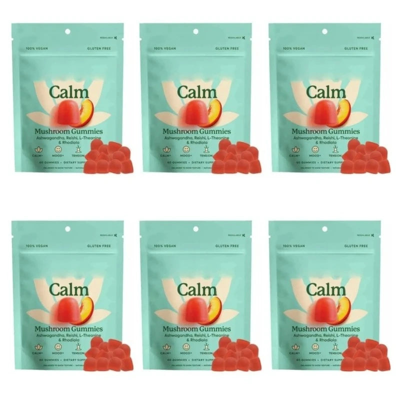 Peach Flavor Mushroom Gummies for Stress Relief and Relaxation