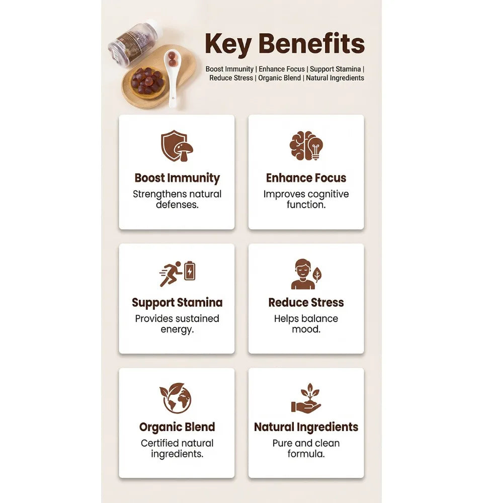 Mushroom Gummies for Daily Nutritional Support | Boost Wellness