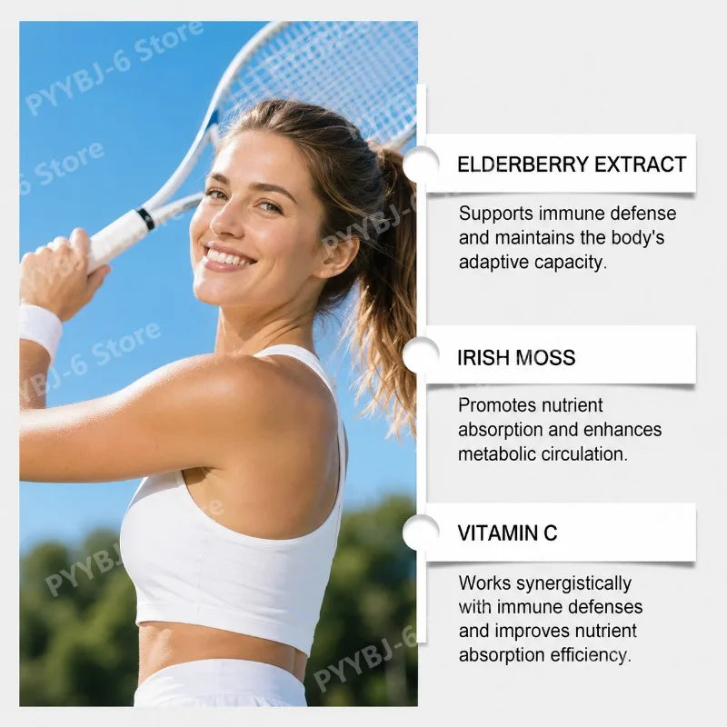 Elderberry Sea Moss Gummies | Immune Support & Antioxidants