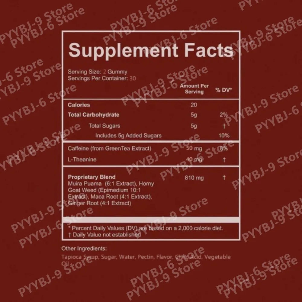 Energy & Vitality Gummy Cubes | Natural Herbal Energy Boost
