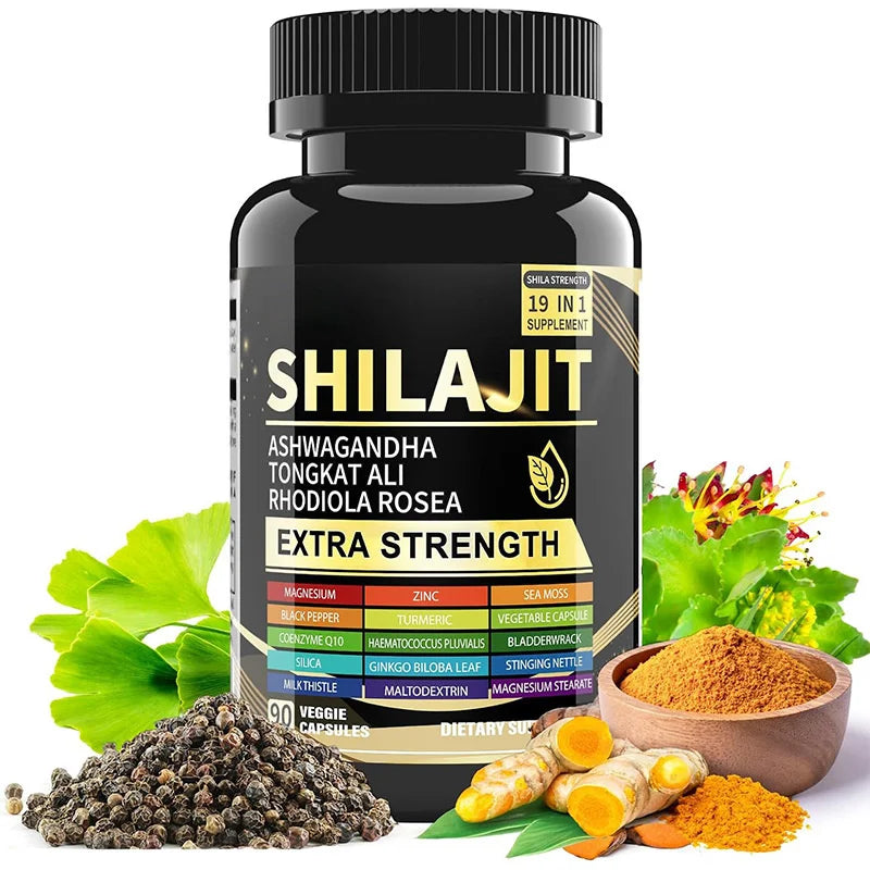 Pure Organic Shilajit Supplement - Fulvic Acid & Trace Minerals for Men and Women, Energy & Cognitive Bone Immune Health
