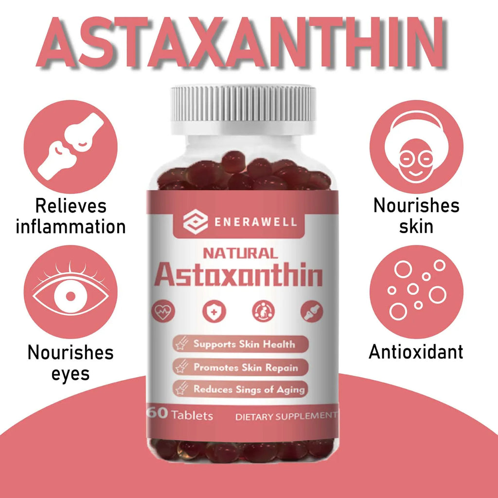 Astaxanthin 12mg Softgels, Supports Healthy Metabolism, Eye, Joint & Skin Wellness, Antioxidant Dietary Supplement for Men and Women