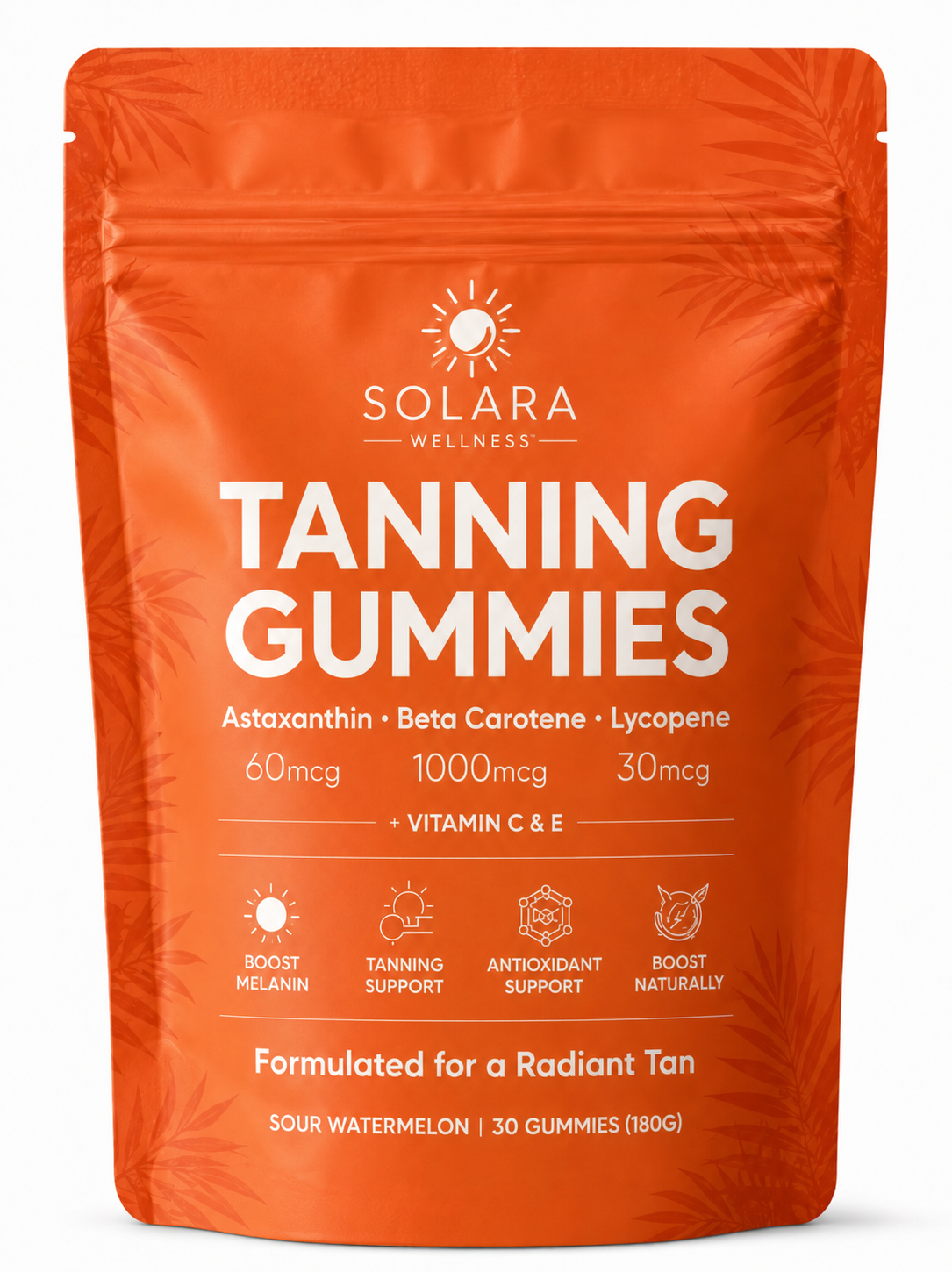 SOLARA WELLNESS Women's Tanning Gummies | Enhance Your Radiant Glow Naturally